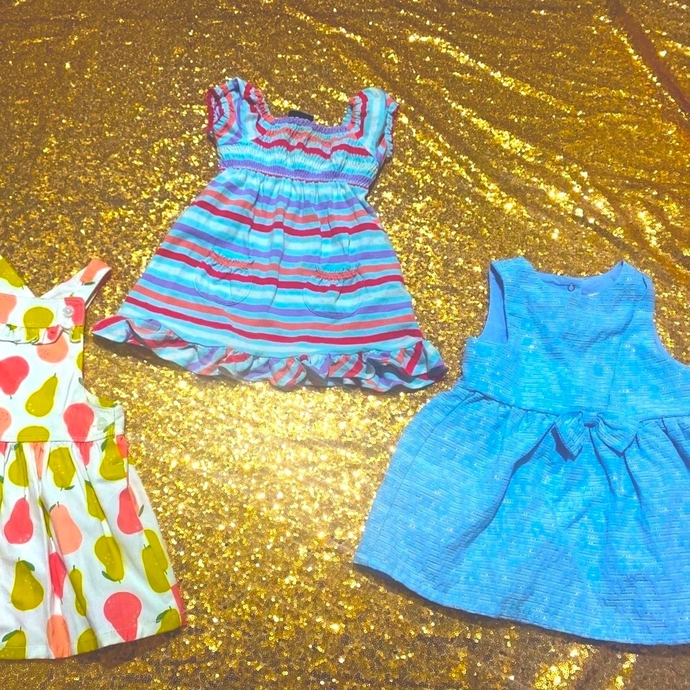 Bundle 2 Dresses , 1 Overall dress